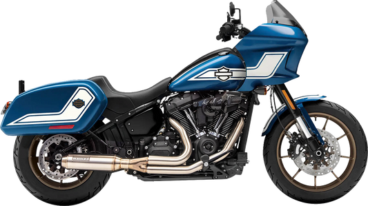 2-into-1 Stainless Exhaust System with 4" Super Bike Muffler